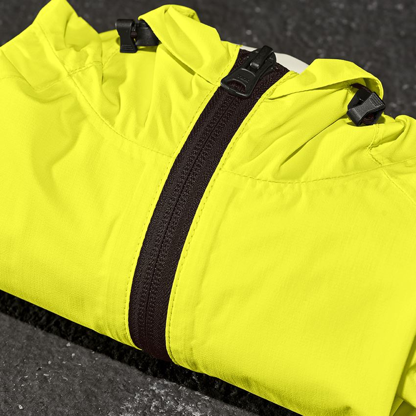 Vestes de travail: Coupe-vent light-pack e.s.trail + jaune acide/noir 2