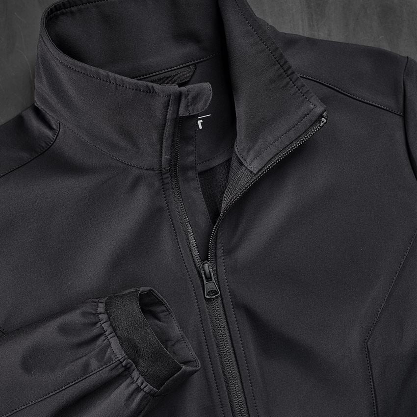 Bekleidung: Softshelljacke e.s.trail pure, Damen + schwarz 2