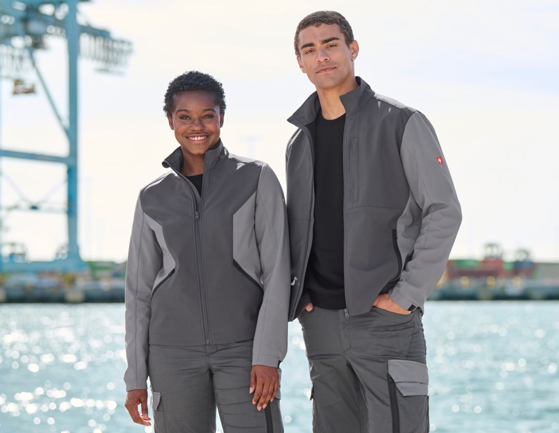 Bekleidung: Softshelljacke e.s.trail pure + carbongrau/basaltgrau 2