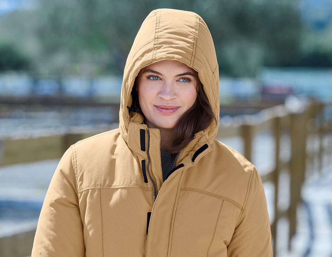 Bekleidung: Parka e.s.iconic, Damen + mandelbraun 3