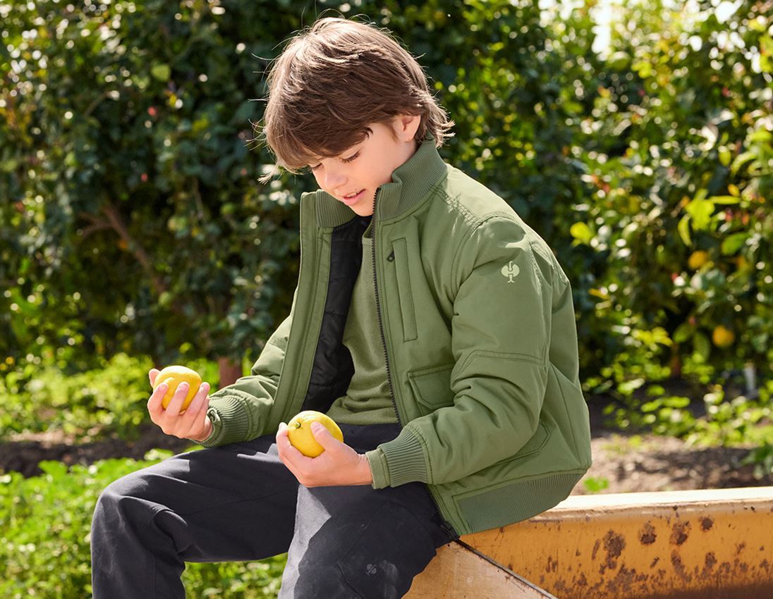 Bekleidung: Pilotenjacke e.s.iconic, Kinder + berggrün 2