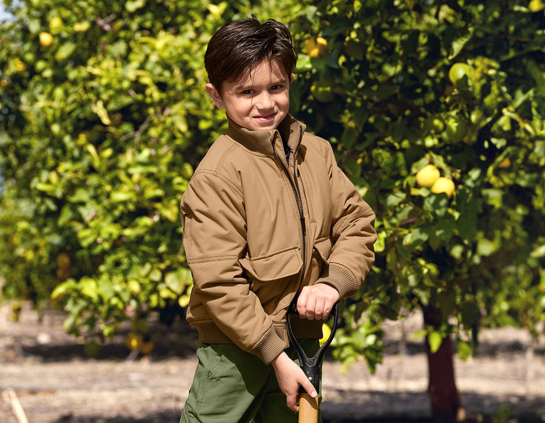 Bekleidung: Pilotenjacke e.s.iconic, Kinder + mandelbraun 3