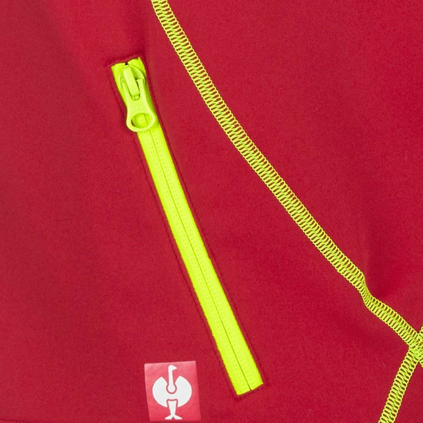Menuisiers: Gilet thermo stretch e.s.motion 2020 + rouge vif/jaune fluo 2