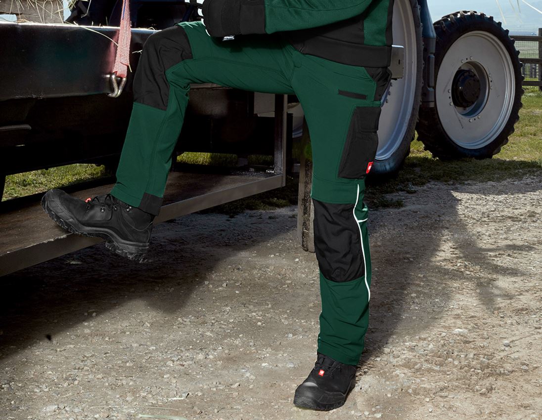 Installateurs / Plombier: Fonct. pantalon à taille élast. e.s.dynashield + vert/noir 1