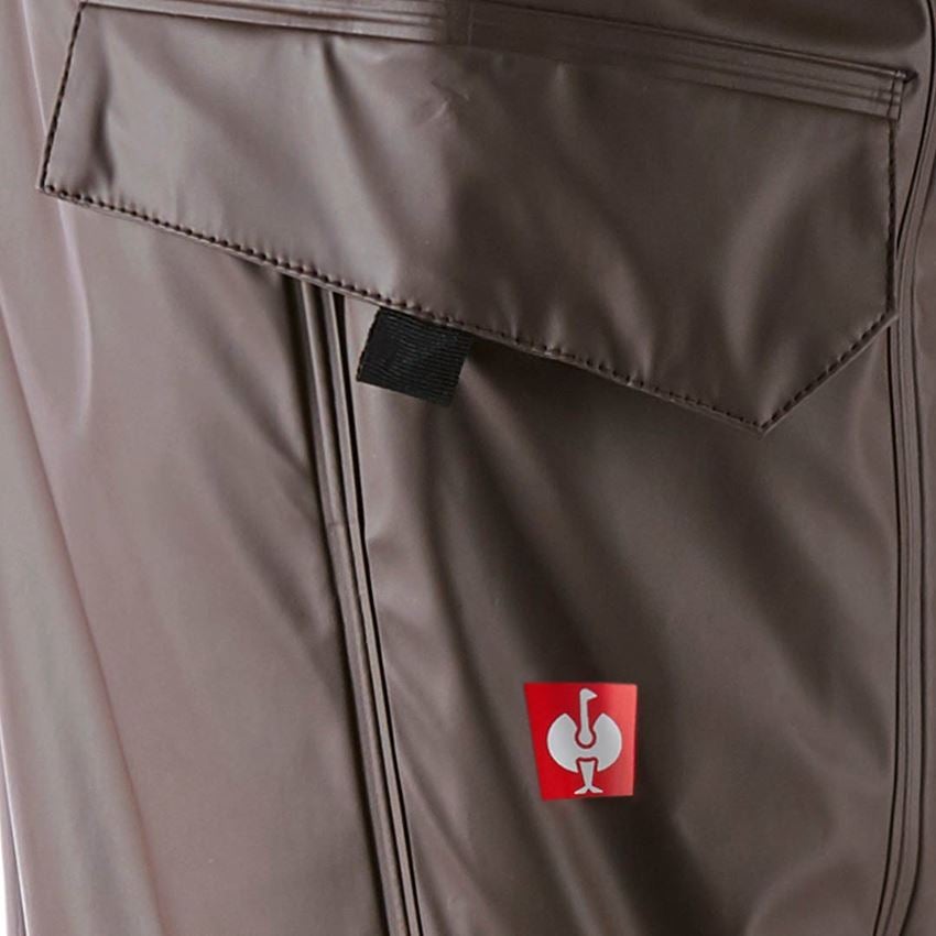 Pantalons de travail: Pantalon de pluie e.s.motion 2020 superflex + marron/vert d'eau 2