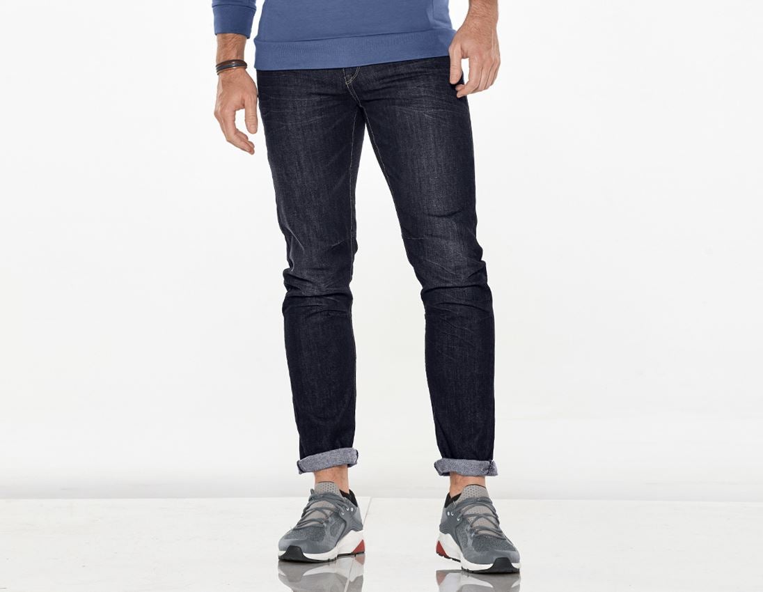 Menuisiers: e.s. Jeans à 5 poches POWERdenim + darkwashed