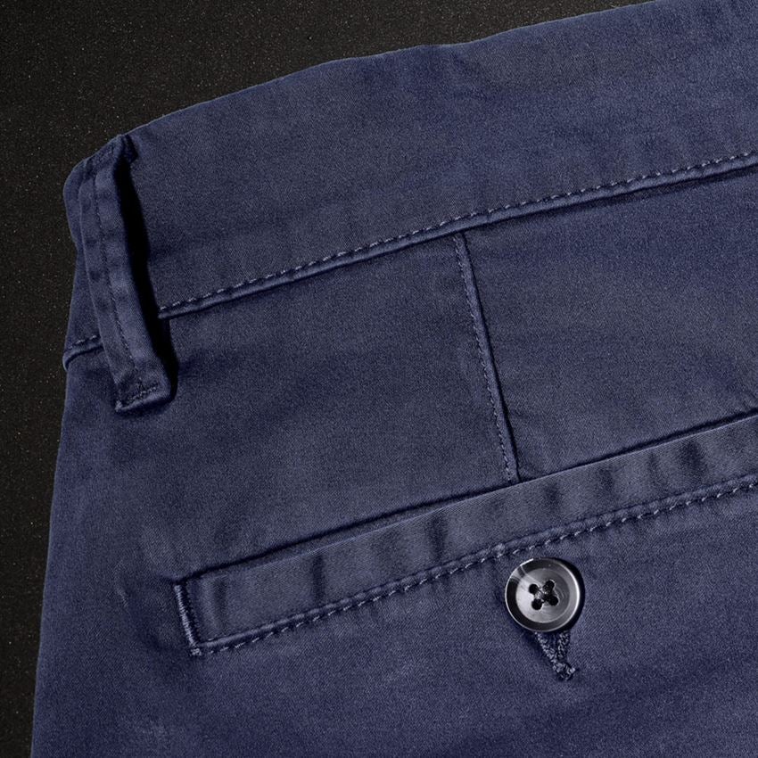 Thèmes: e.s. Pantalon de travail à 5 poches Chino + bleu foncé 2