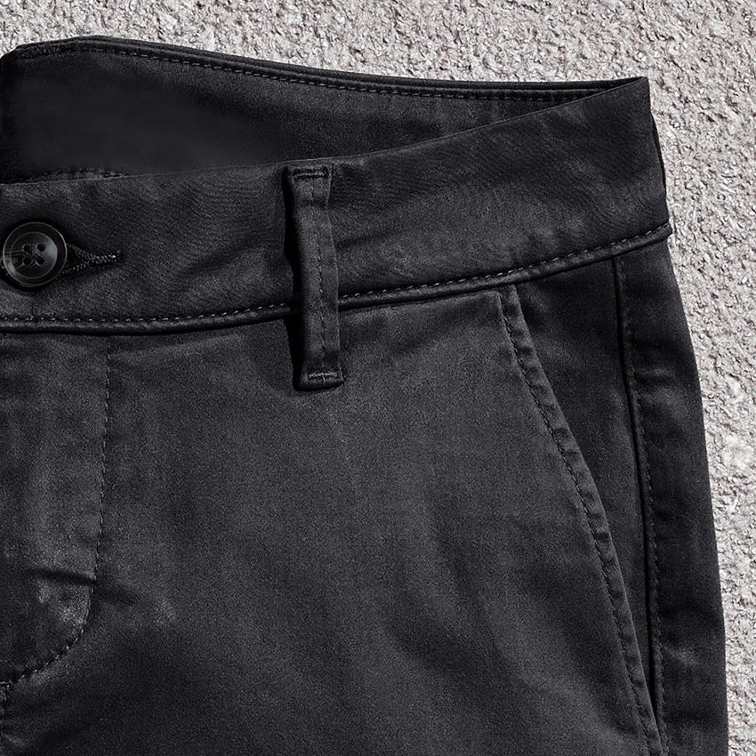 Thèmes: e.s. Pantalon de travail à 5 poches Chino,femmes + noir 2