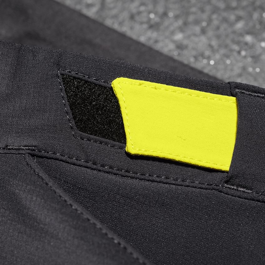 Thèmes: Pantalon de fonction e.s.trail, enfants + noir/jaune acide 2