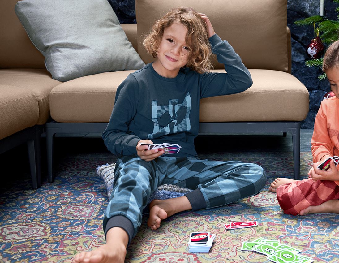 Geschenkideen: e.s. Pyjama Hose, Kinder + schattenblau/frühlingsblau 1