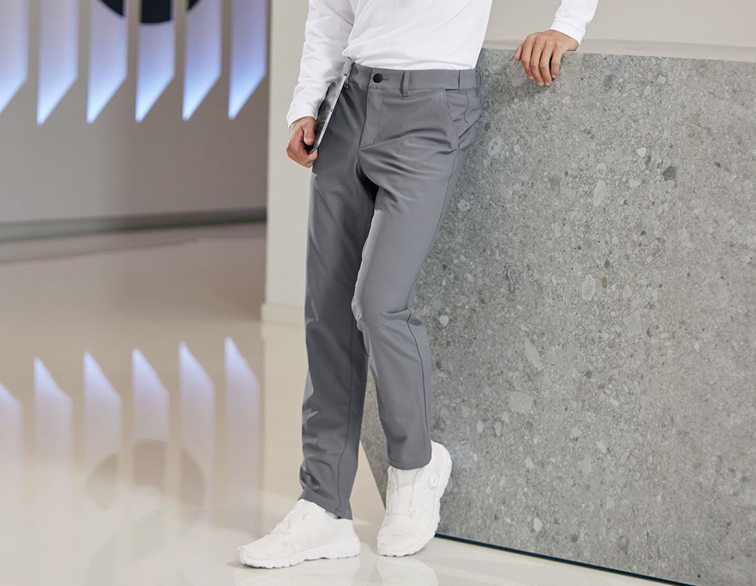Vêtements: Pantalon de travail Chino e.s.work&travel + gris basalte 2