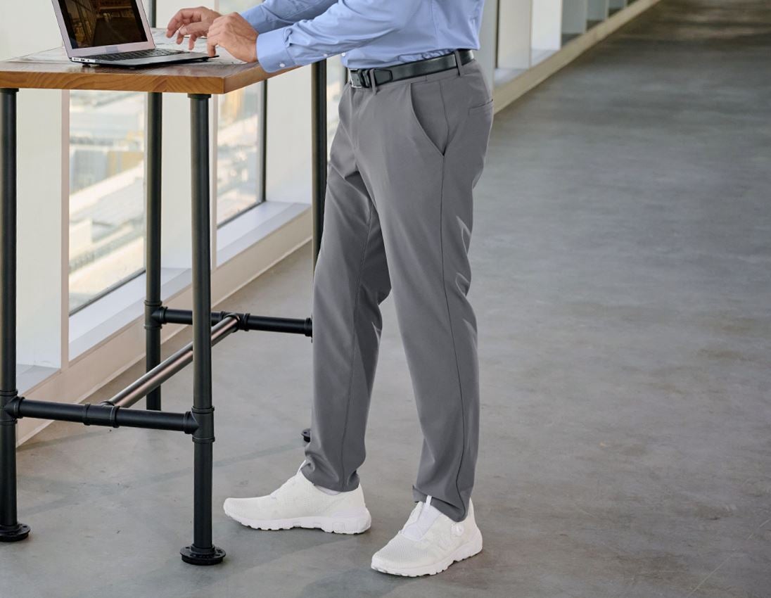 Thèmes: Pantalon de travail Chino e.s.work&travel + gris basalte
