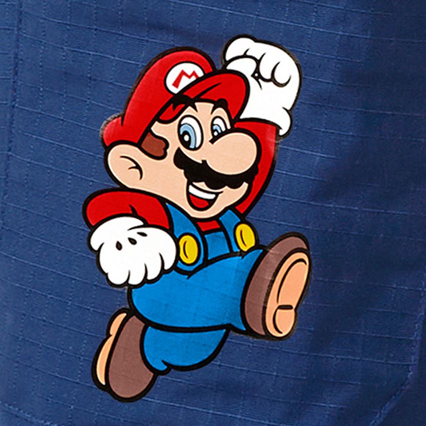 Shorts: Super Mario Short cargo, enfants + bleu alcalin 2