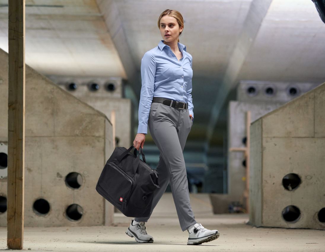 Pantalons de travail: Pantalon de travail Chino e.s.work&travel, femmes + gris basalte 3