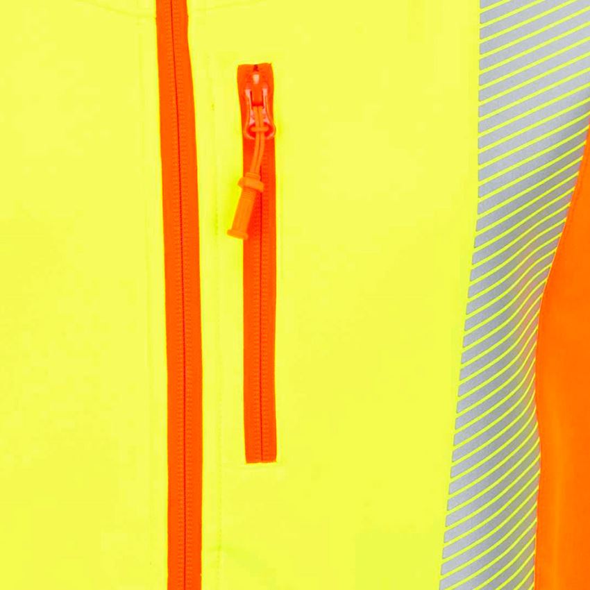 Vestes de travail: Veste softshell signal. softlight e.s.motion 2020 + jaune fluo/orange fluo 2