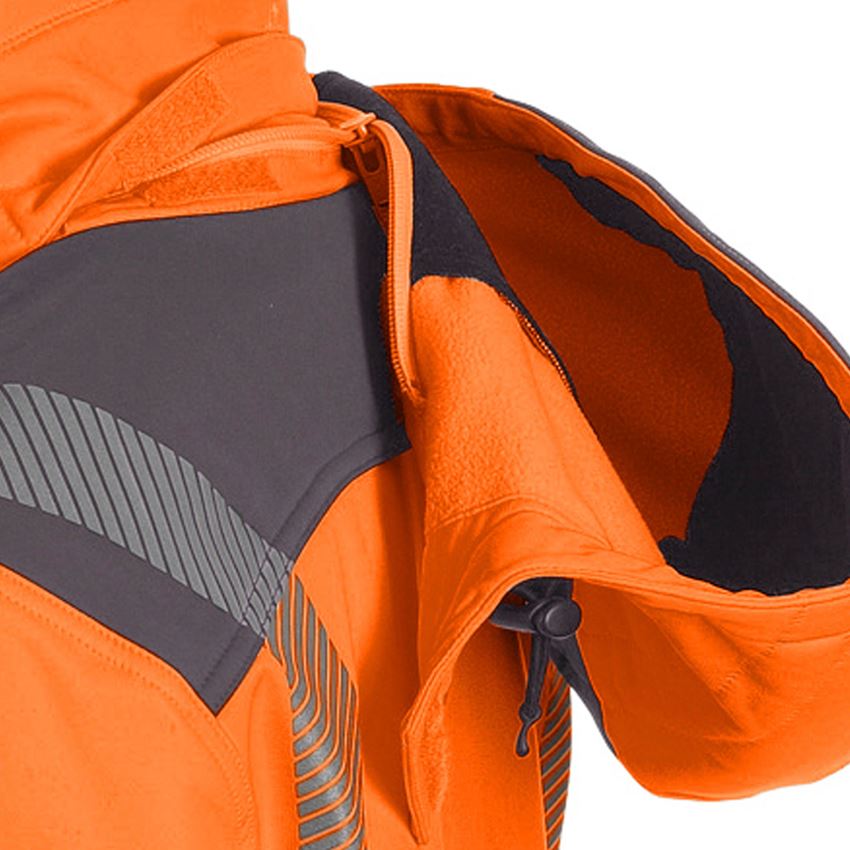 Jacken: Warnschutz-Softshell-Jacke e.s.motion + warnorange/anthrazit 2