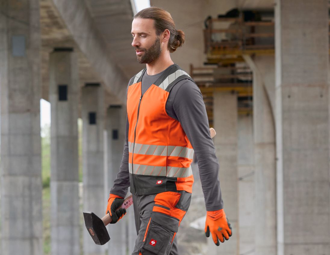 Thèmes: Gilet de signalisation e.s.motion 24/7 + orange fluo/anthracite 1