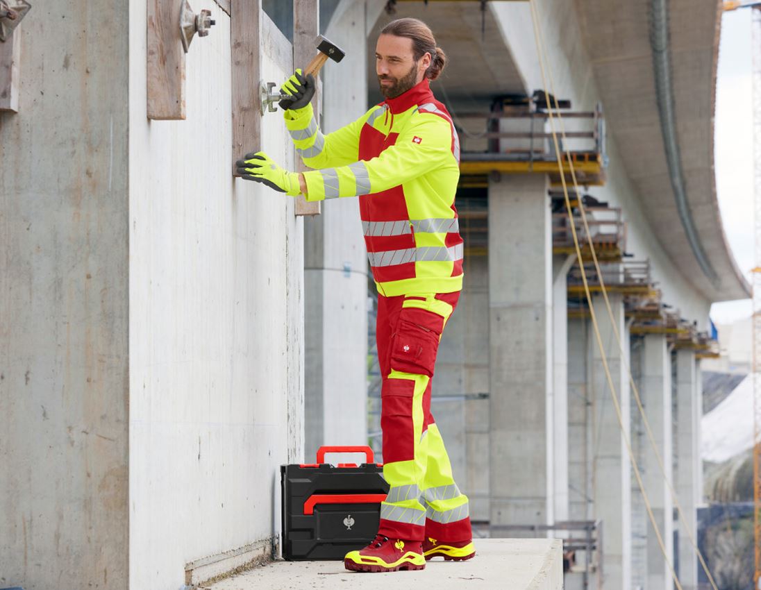 Themen: Warnschutz Bundhose e.s.motion 24/7 + rot/warngelb 3