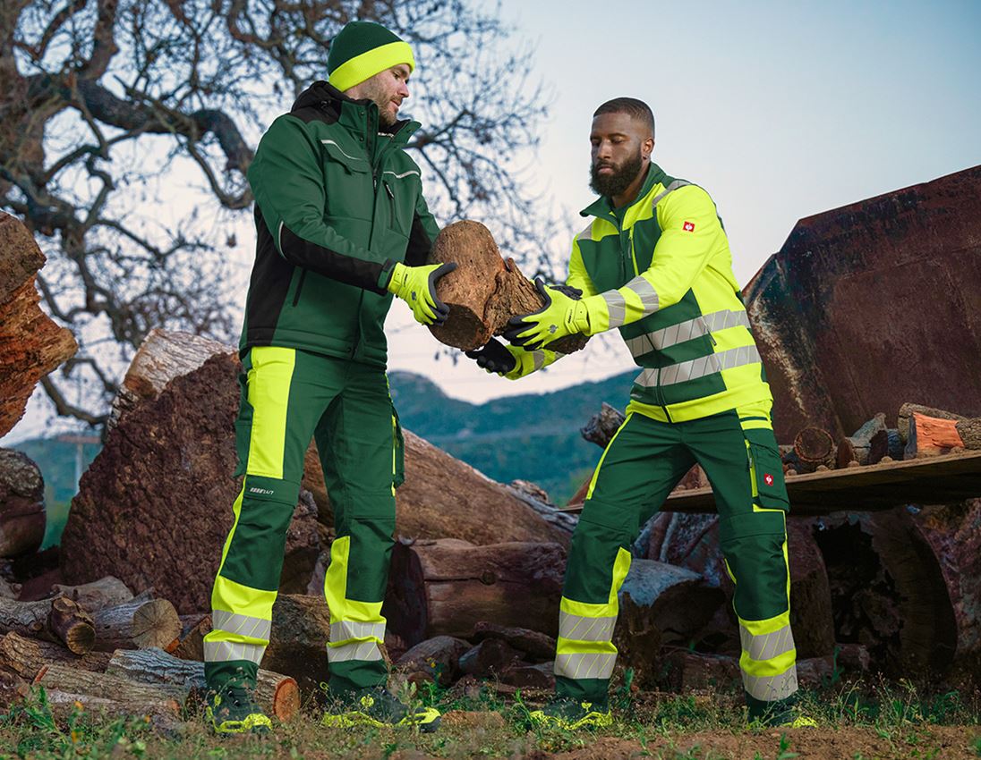 Thèmes: Pantalon à taille élast. signal. e.s.motion 24/7 + vert/jaune fluo 11