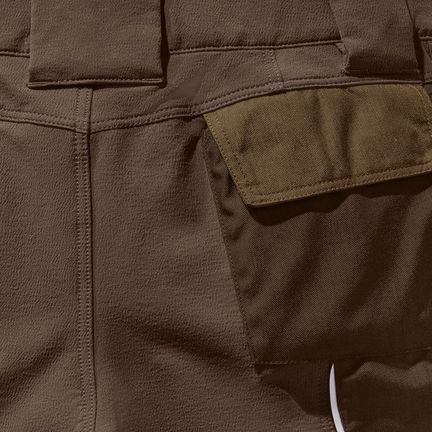 Pantalons de travail: Short fonctionnel e.s.dynashield + noisette/marron 2