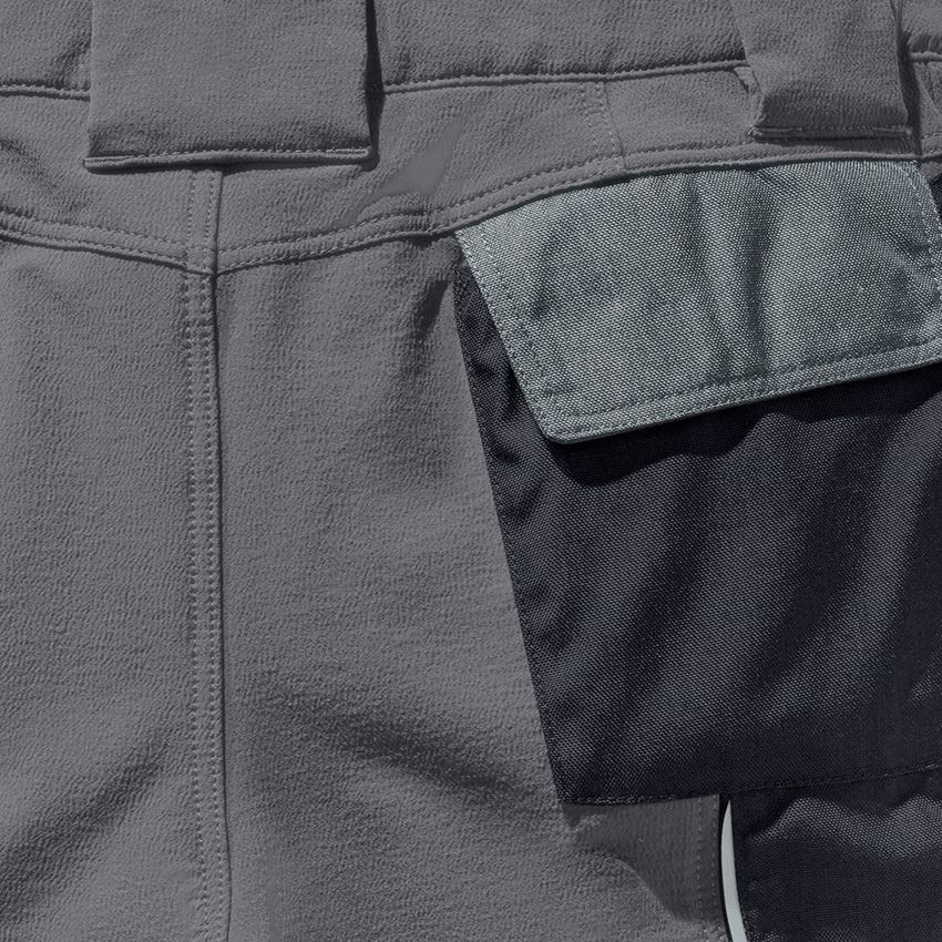 Pantalons de travail: Fonctionnelle short e.s.dynashield, femmes + ciment/graphite 2
