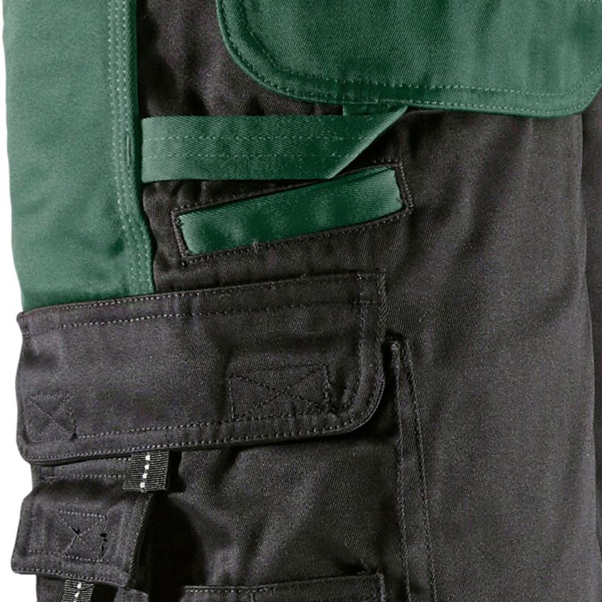 Pantalons de travail: Pantalon à taille élastique e.s.image + vert/noir 2