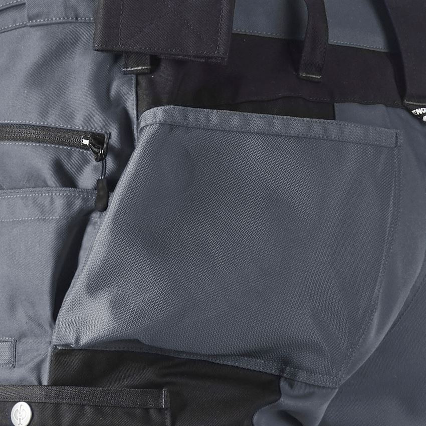 Installateurs / Plombier: Pantalon à taille élastique e.s.motion + gris/noir 2