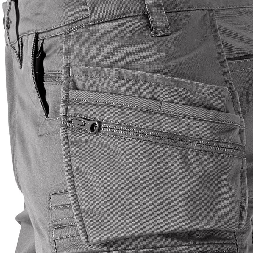 Pantalons de travail: Pantalon à taille élast. e.s.motion ten tool-pouch + granit 2