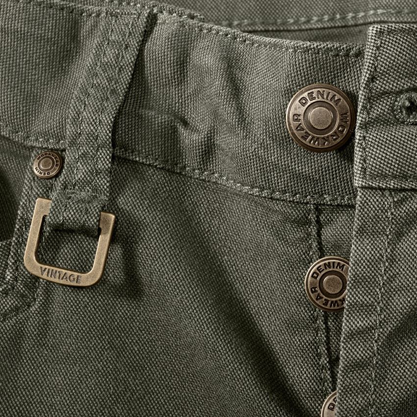Menuisiers: Pantalon cargo de travail e.s.vintage + vert camouflage 2