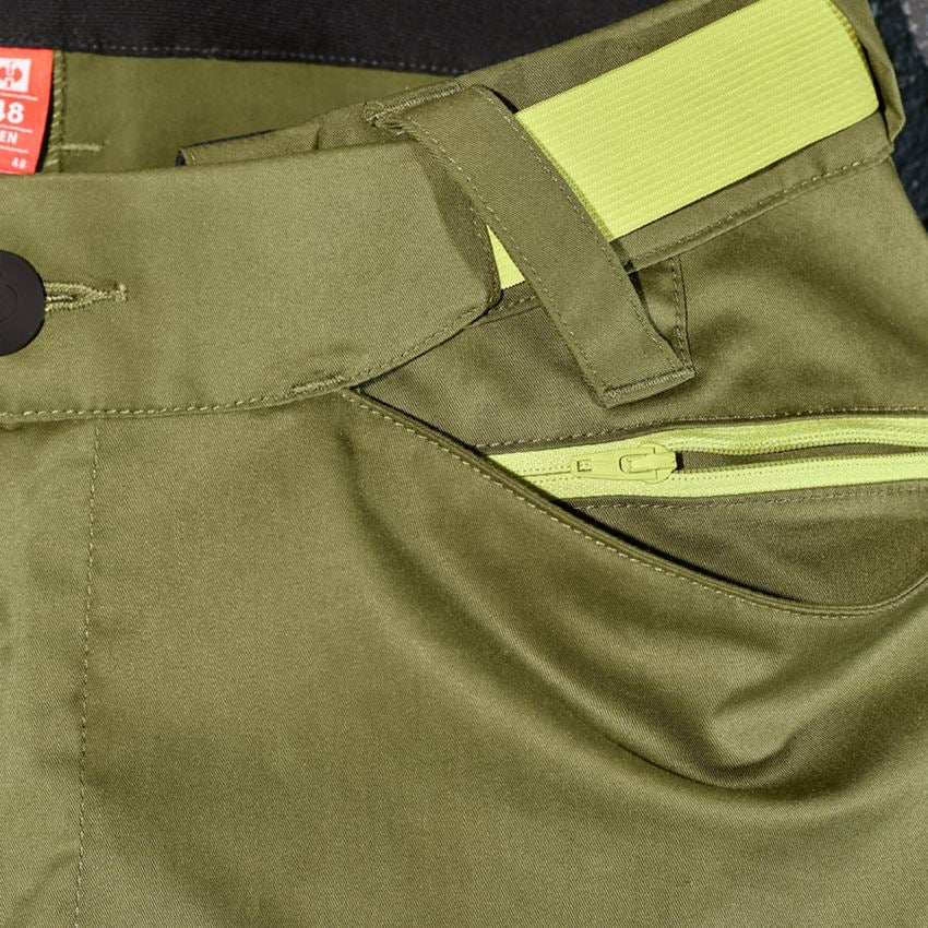 Thèmes: Pantalon à taille élastique e.s.trail + vert genévrier/vert citron 2