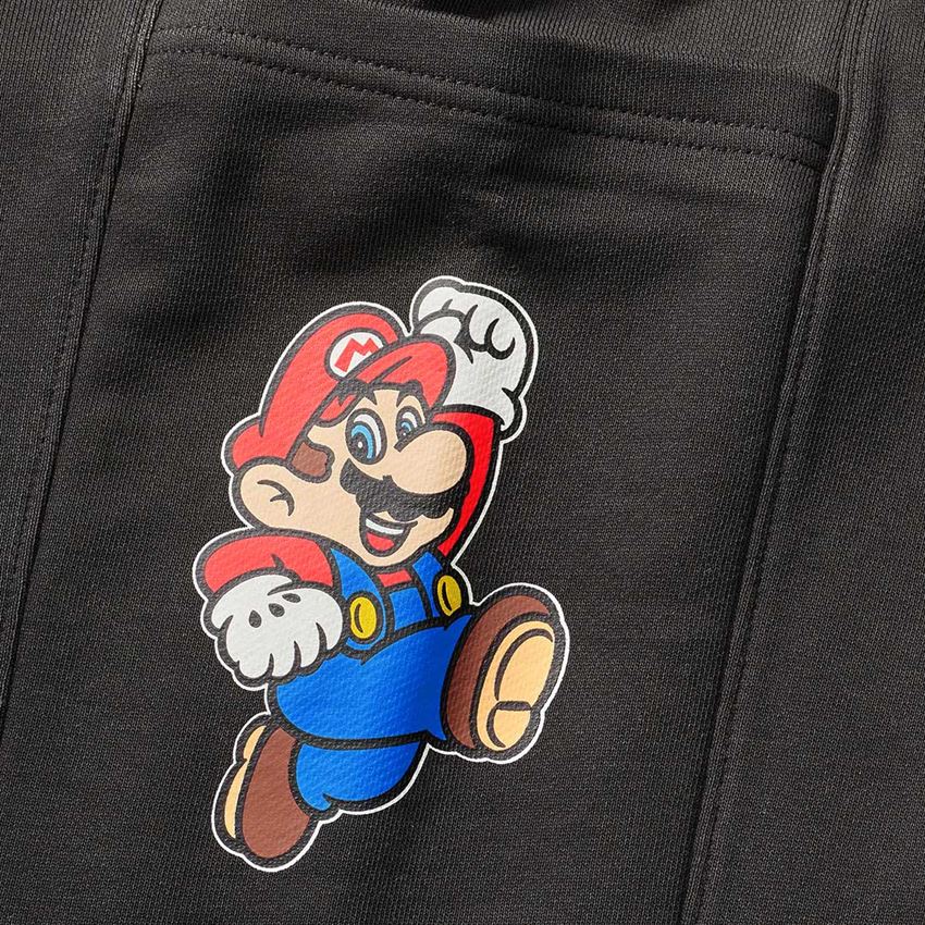 Bekleidung: Super Mario Sweatpants, Damen + schwarz 2