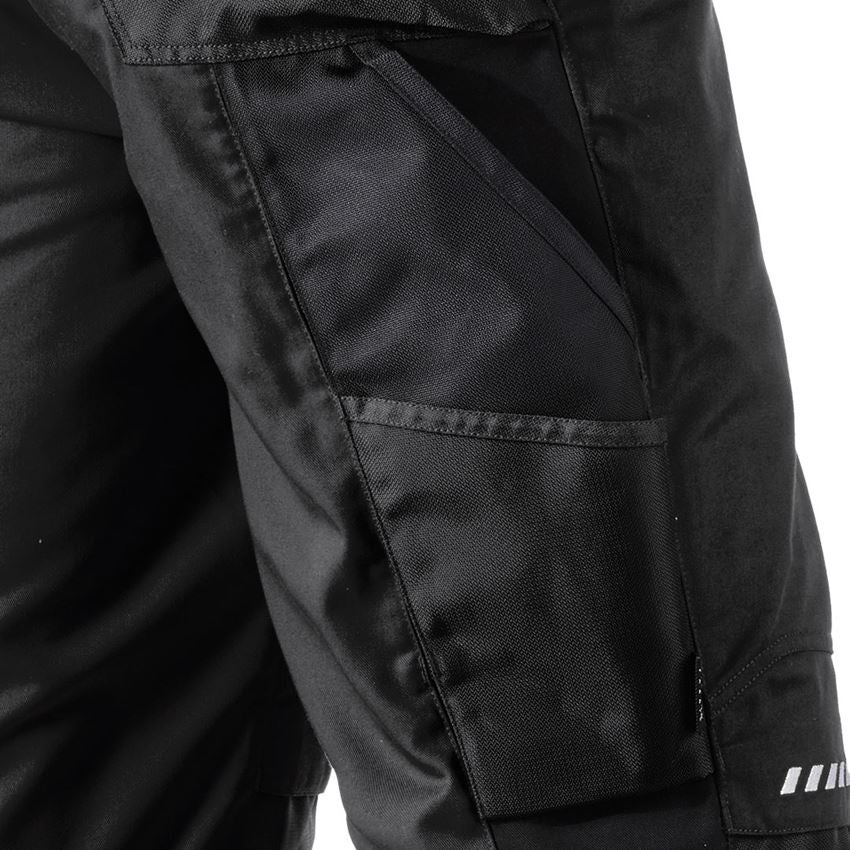Pantalons de travail: Salopette à taille élastique e.s.motion d´hiver + noir 2