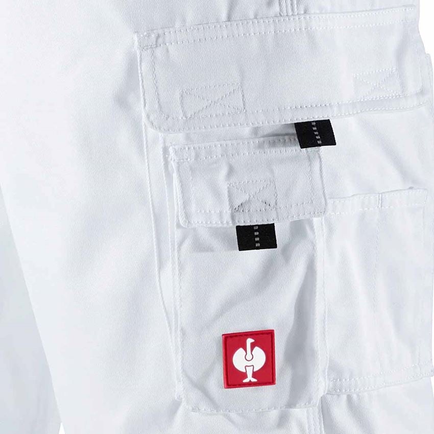 Pantalons de travail: Short e.s.image + blanc 2