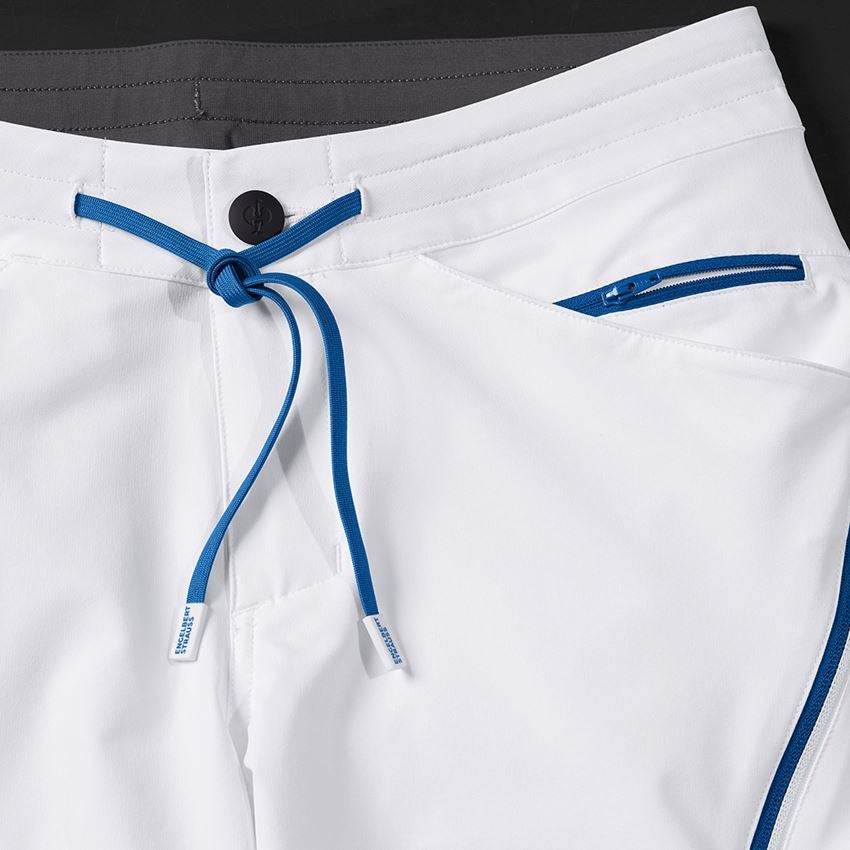 Pantalons de travail: Short e.s.ambition + blanc/bleu gentiane 2