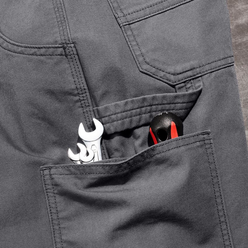 Pantalons de travail: Short e.s.iconic + gris carbone 2