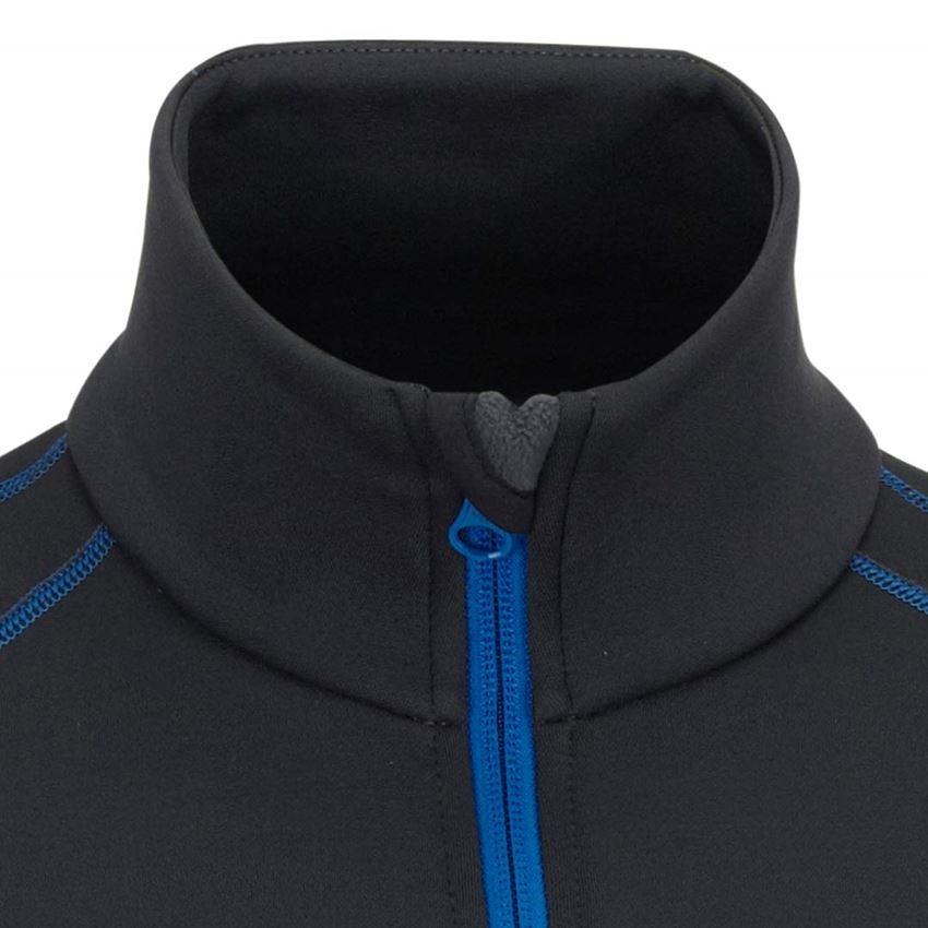 Shirts & Co.: Funkt.-Troyer thermo stretch e.s.motion 2020 + graphit/enzianblau 2