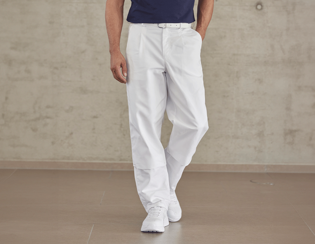 Thèmes: Pantalon de travail pour homme Christoph + blanc