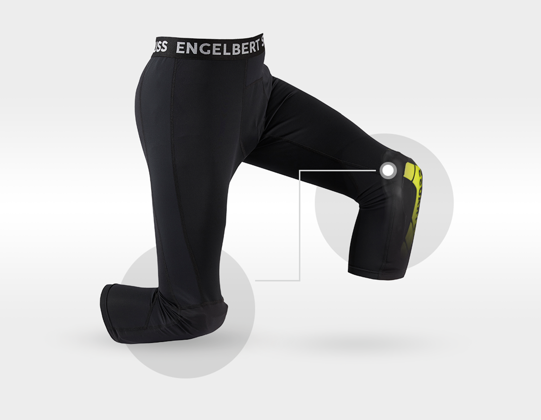 Knieschutz: e.s. Knee Pad Pro-Comfort + acidgelb/schwarz 1