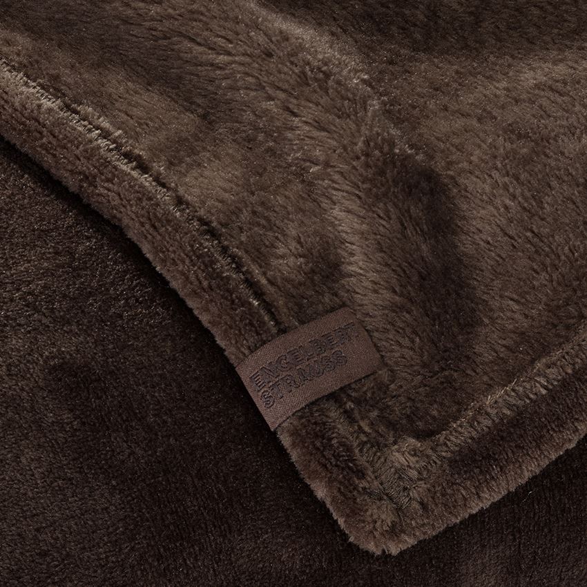 Accessoires: e.s. Couverture en laine polaire + marron 2