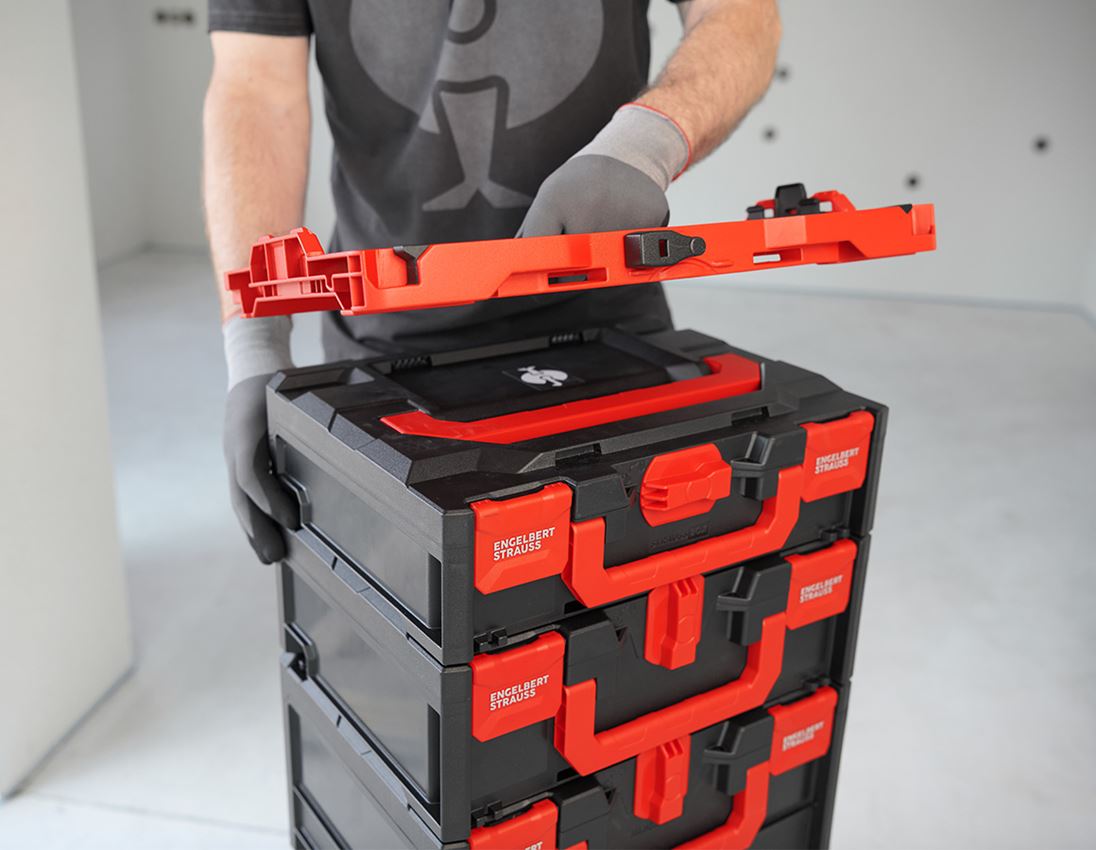 STRAUSSbox System: STRAUSSbox Hybrid Adapter Platte + rot/schwarz 2