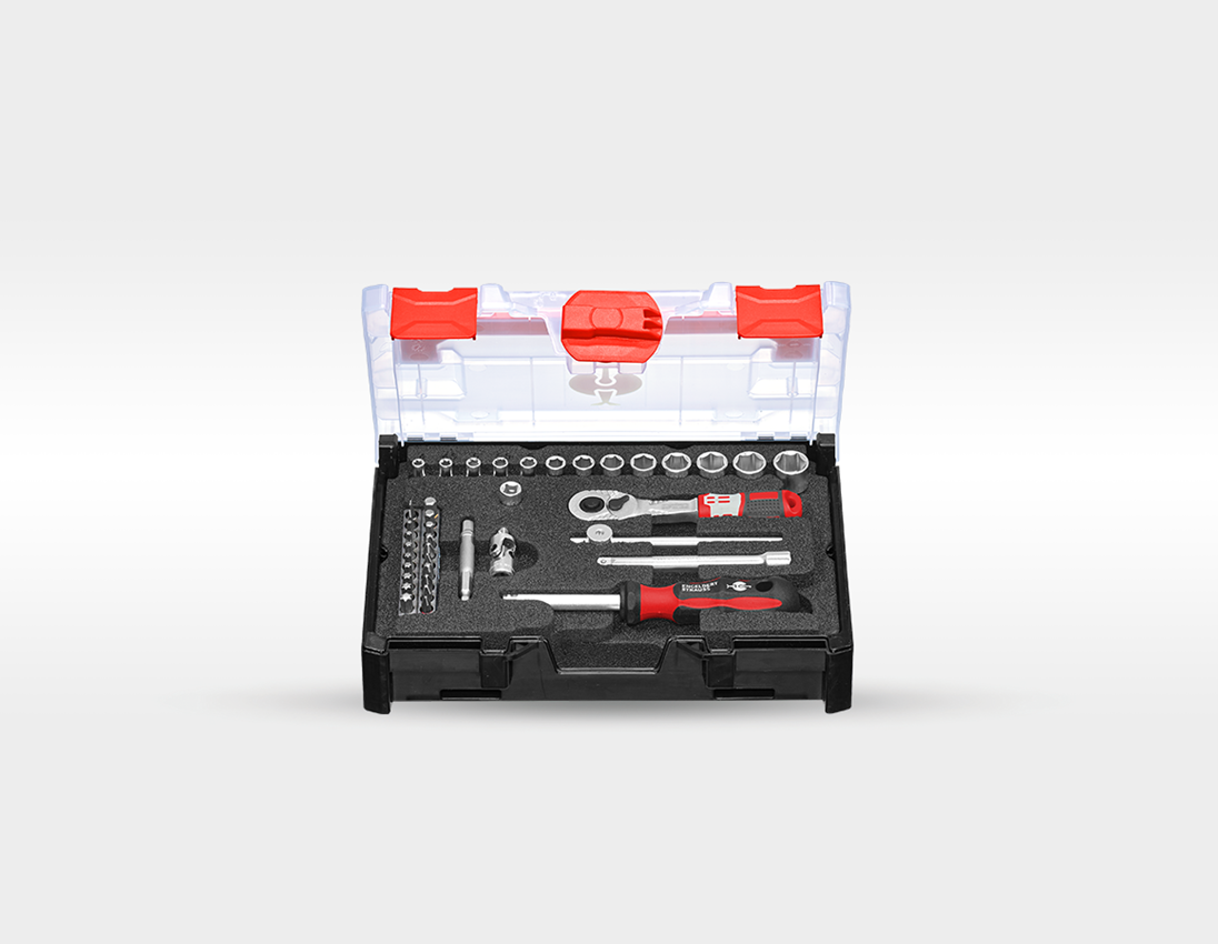 Werkzeuge: Werkzeug-Set Allround inkl. STRAUSSbox + basaltgrau/acidgelb 6