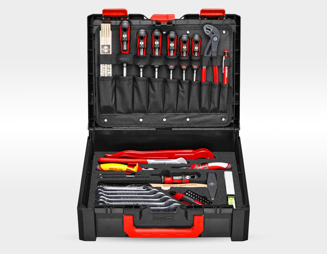 Werkzeuge: STRAUSSbox Werkzeug-Set 215midi Installation Profi 2