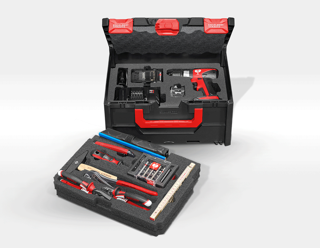Outils électriques: Set d'outils STRAUSSbox 215 midi Install. Classic 4