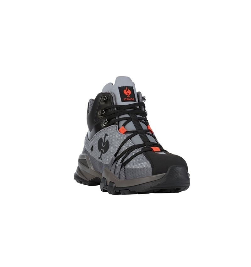 O2: O2 Chaussures professionnes e.s. Kobuk mid + anthracite/rouge solaire 1