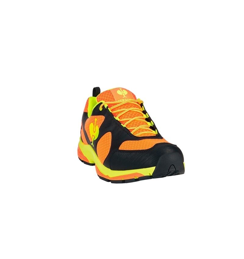 O2: O2 Chaussures de travail e.s. Thebe II + orange fluo/jaune fluo/noir 2