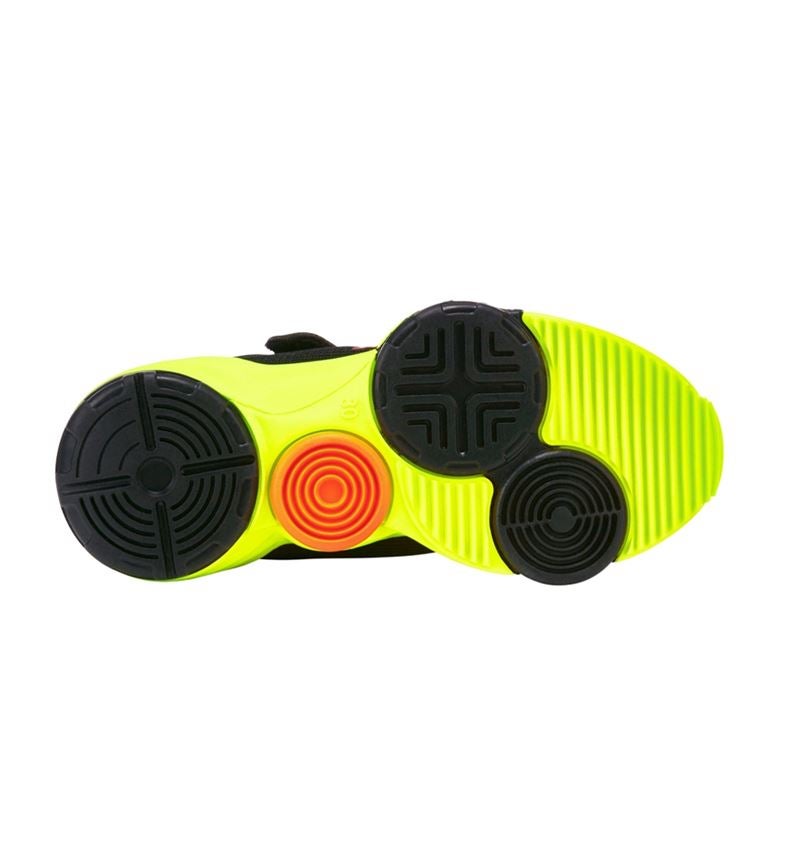 Chaussures pour enfants: Chaussures Allround e.s. Porto, enfants + noir/jaune fluo/orange fluo 4