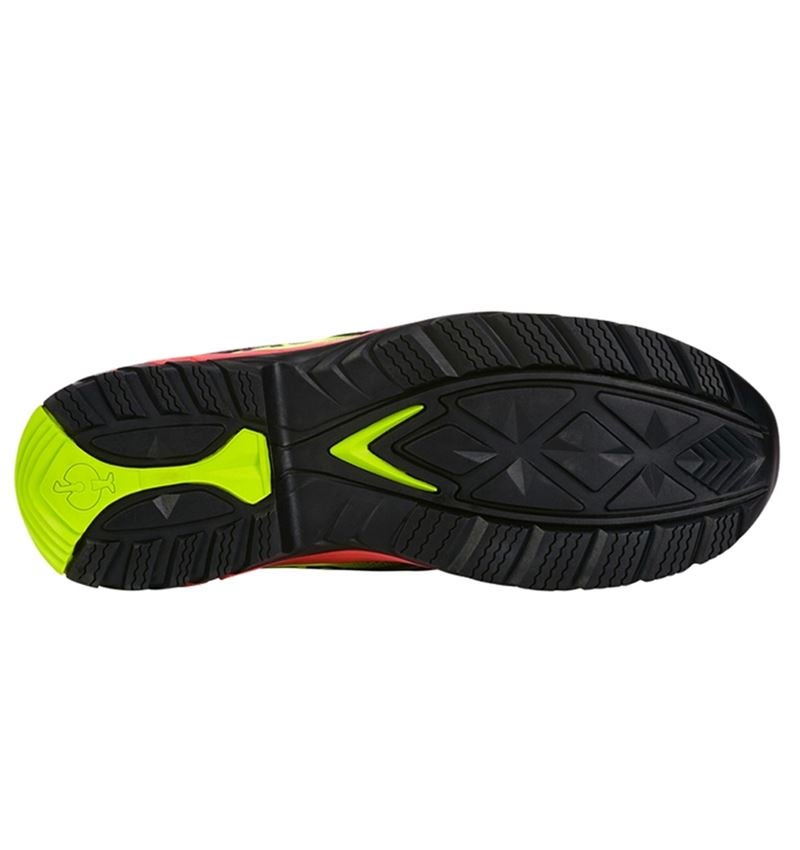 S1: e.s. S1 Chaussures basses de sécurité Merak + noir/jaune fluo/orange fluo 2