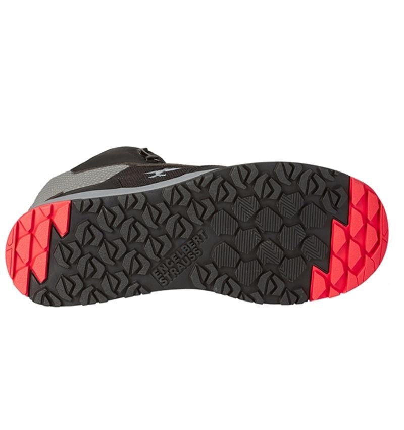 Schuhe: S1 Sicherheitsschuhe e.s. Nakuru mid + schwarz/perlgrau 4