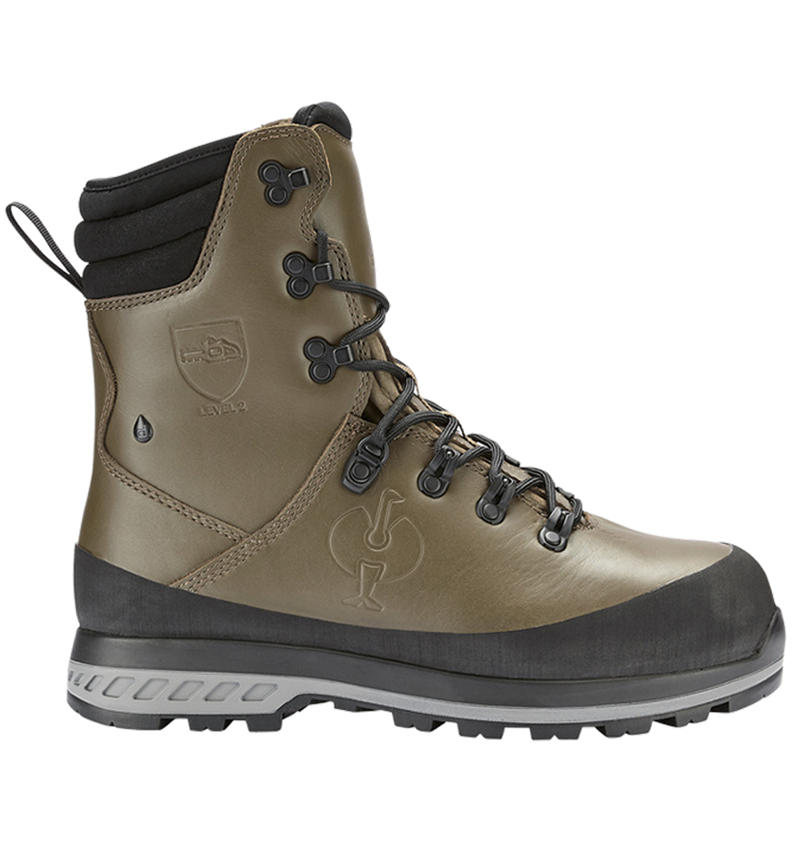 S2: e.s. S2 Chaussures de sécurité de forestier Triton + vert boue 2