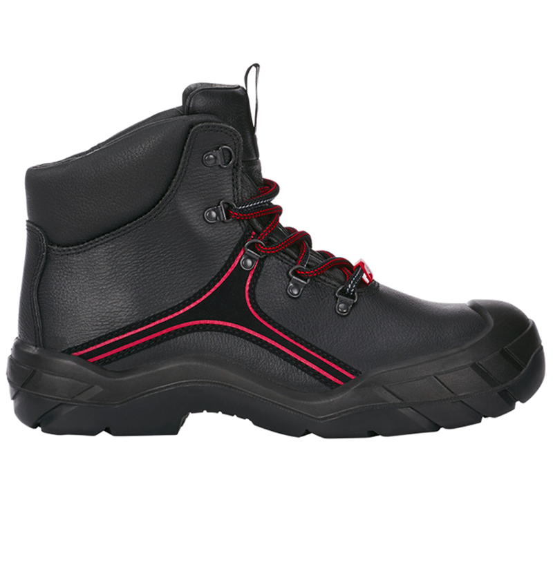S3: S3 e.s. Chaussures hautes de sécurité Matar + noir/rouge 1